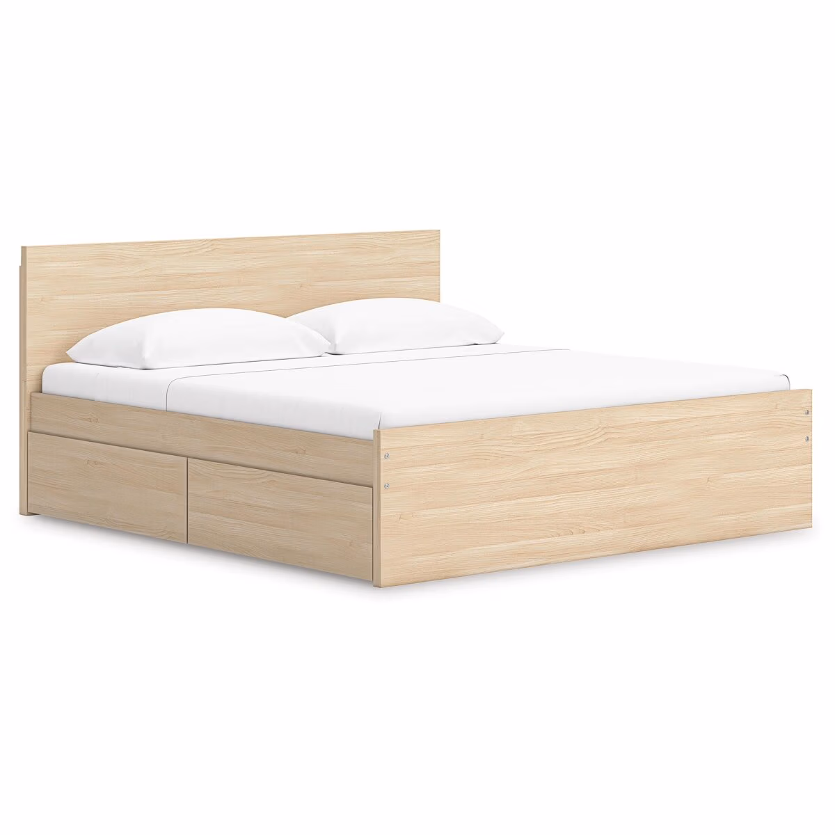 Onita King Panel Platform Bed with 1 Side Storage - Image 2