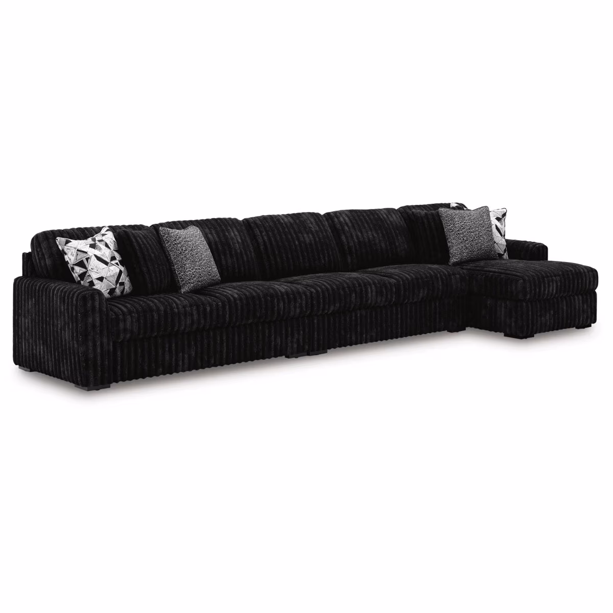 Midnight-Madness 3-Piece Sectional with Chaise - Image 2