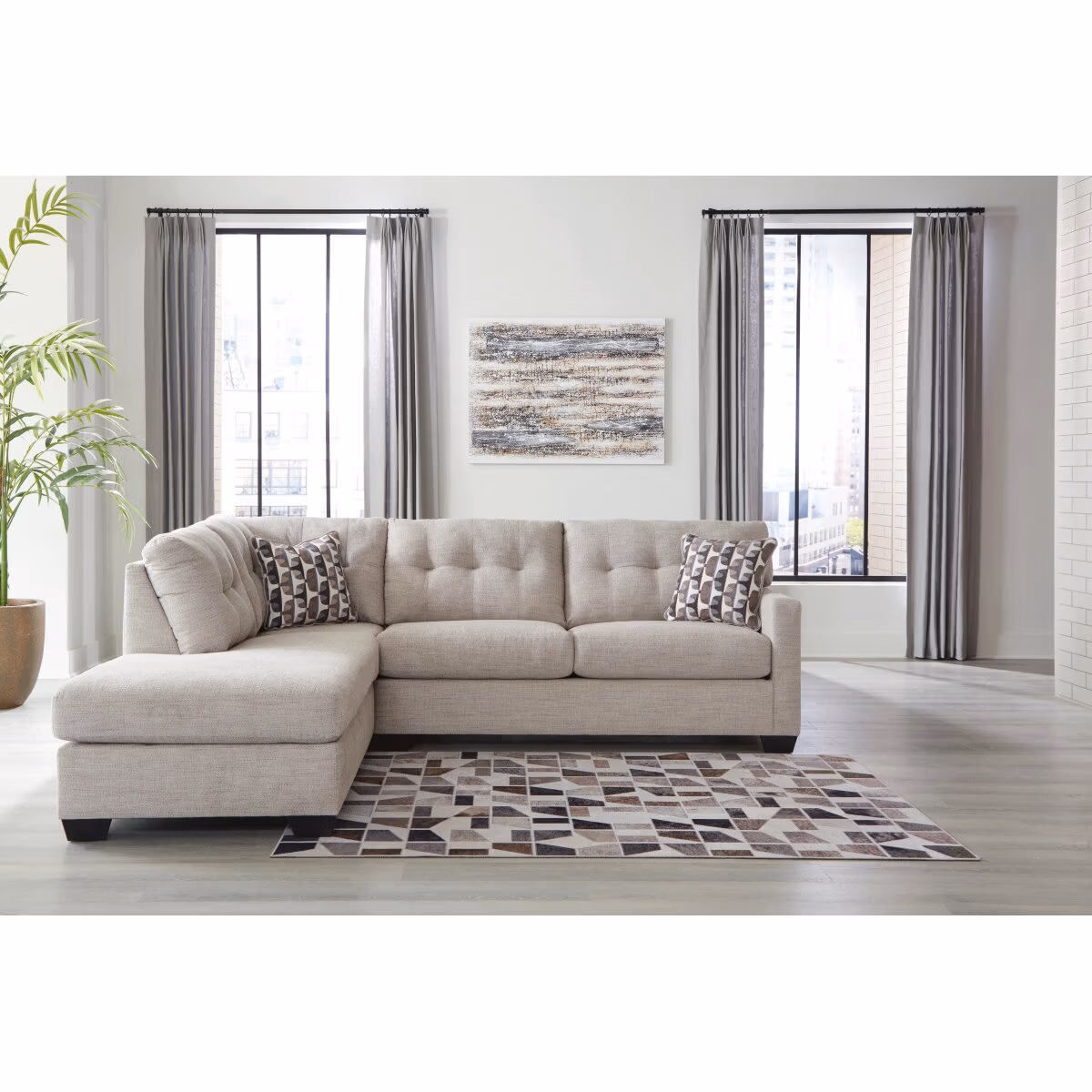Mahoney 2-Piece Sectional with Chaise - Image 2