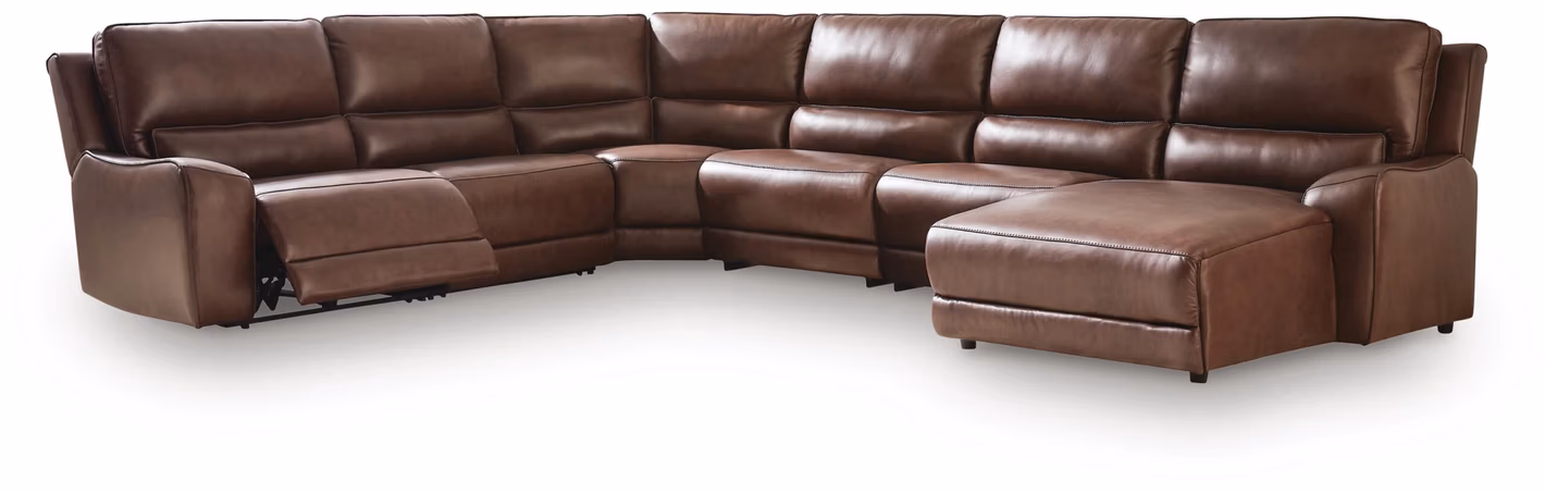 DeepWakes 6-Piece Reclining Sectional with Chaise