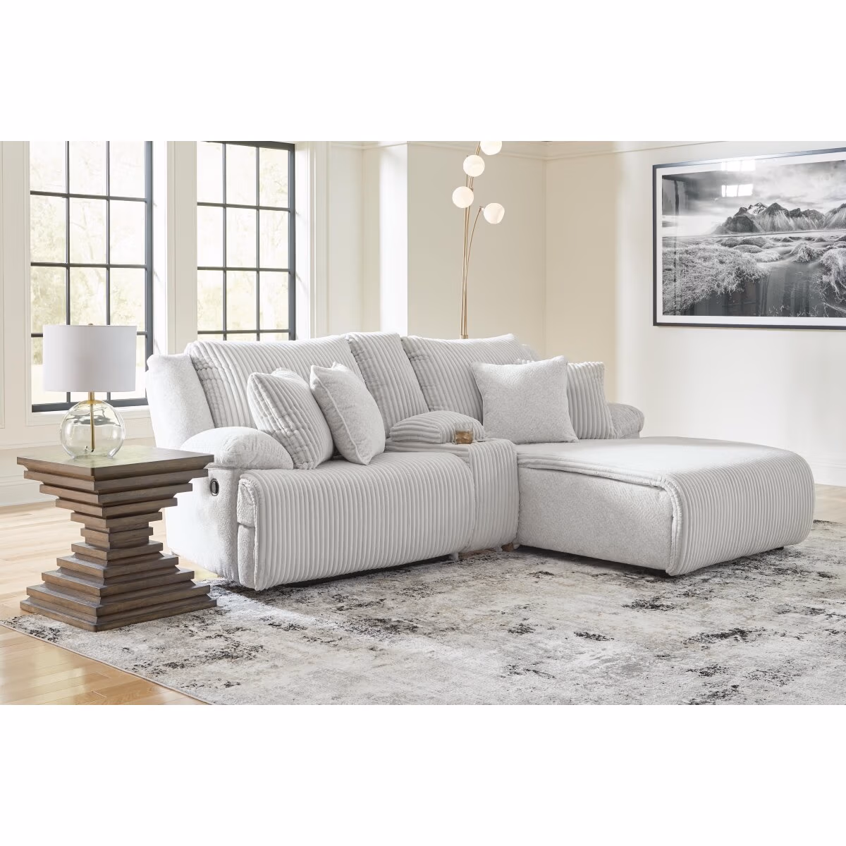 Top Tier 3-Piece Reclining Sectional Sofa with Chaise - Image 3