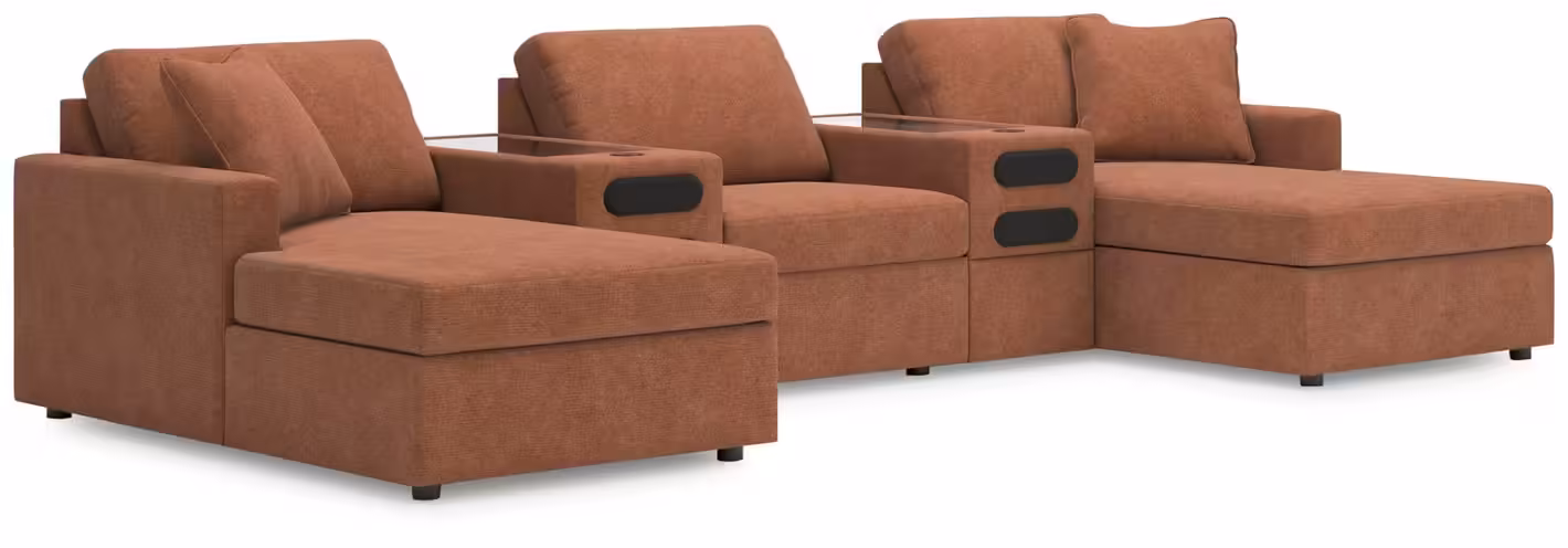 Modmax 5-Piece Double Chaise with Audio Consoles