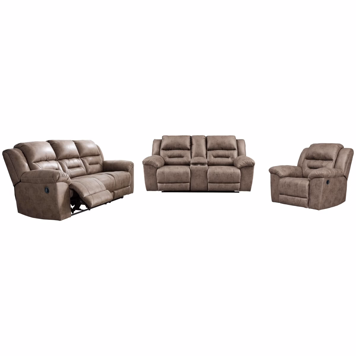 Stoneland Reclining Sofa, Loveseat and Recliner - Image 2