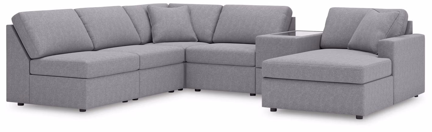 3f8db3e7093933b1659ec1cb8e1945f4 Modmax 6-Piece Sectional with Chaise - Image 1