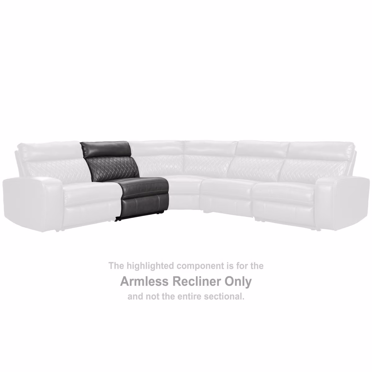 Samperstone Armless Recliner - Image 3