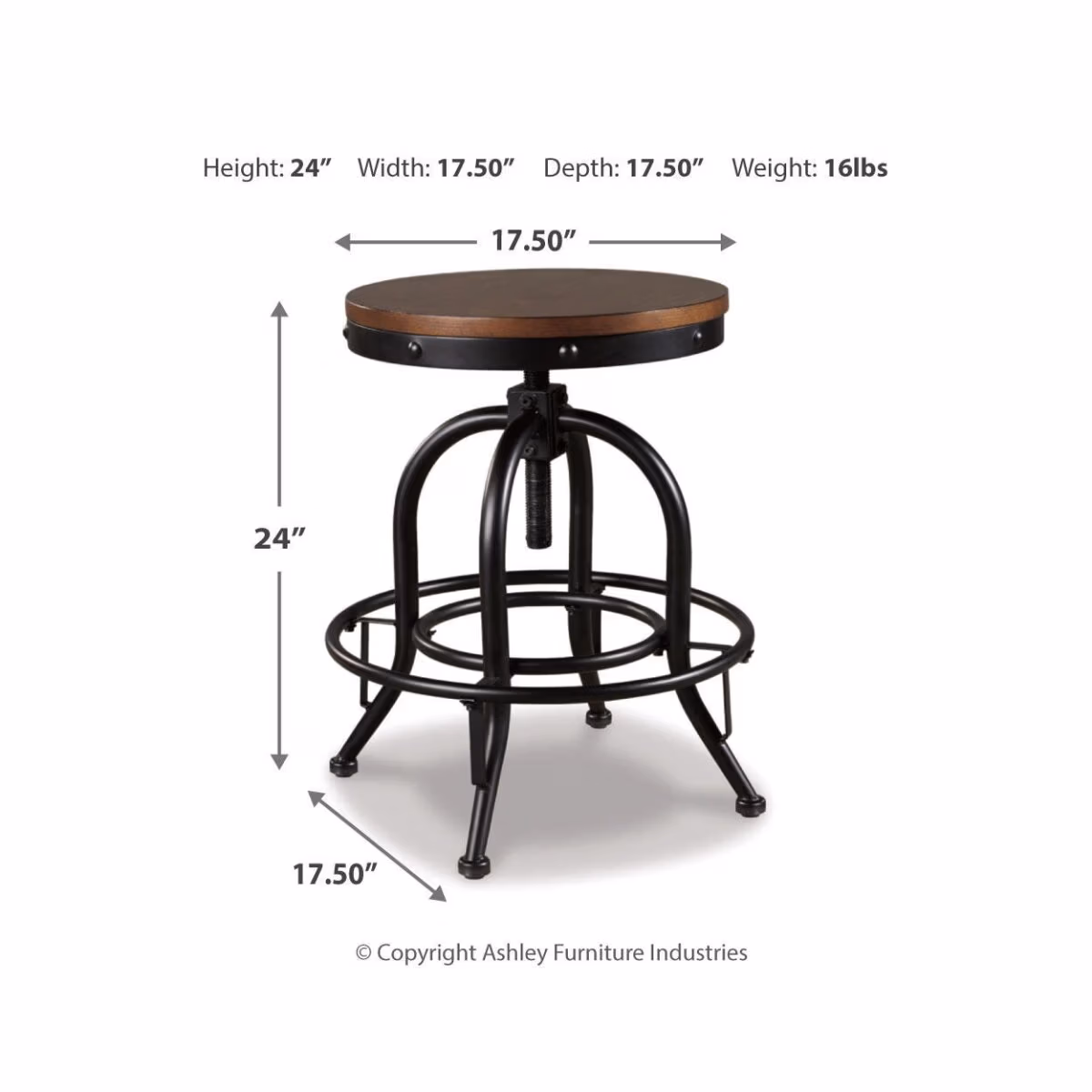Valebeck Counter Height Dining Table, 6 Barstools and Server - Image 9
