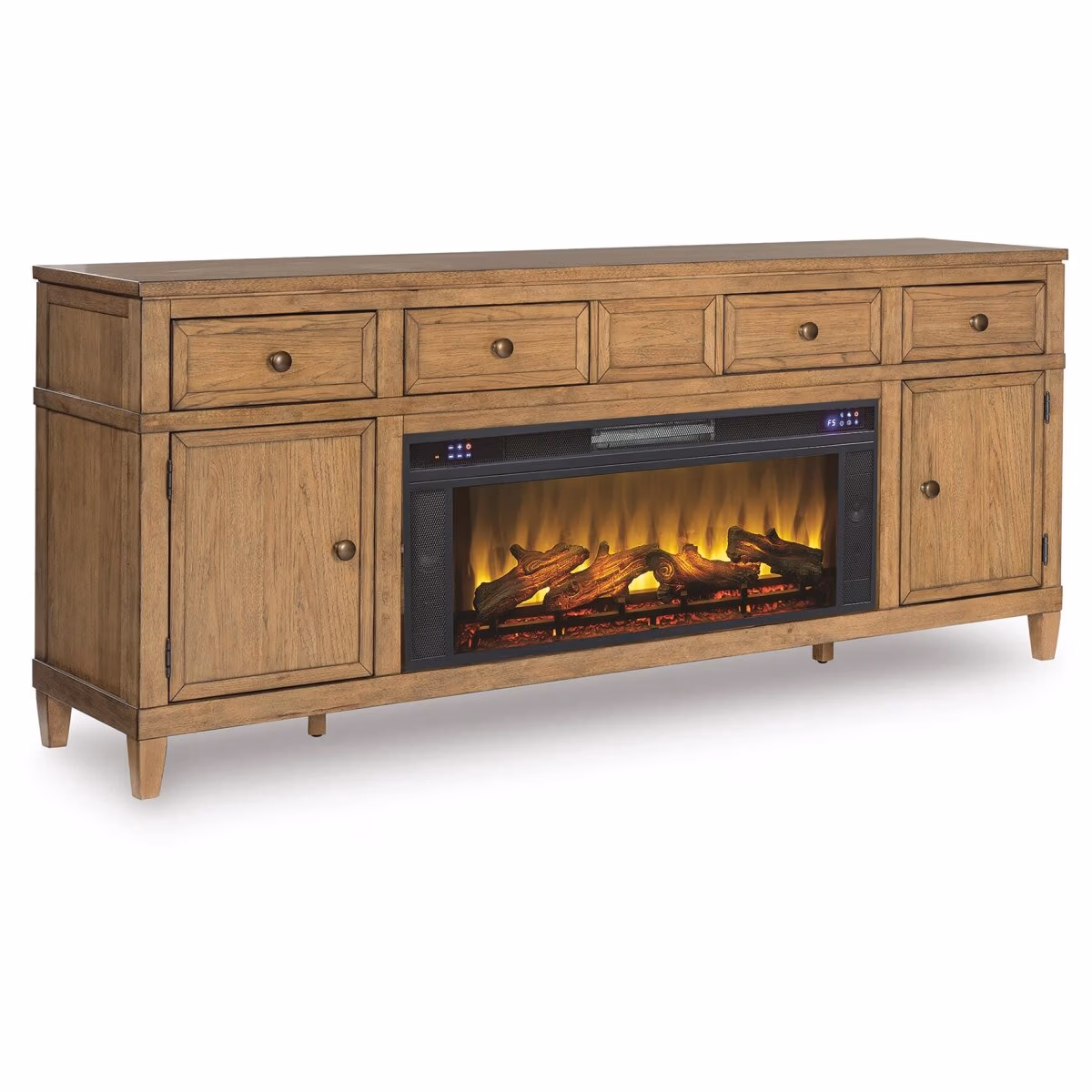 Sharlance 81" TV Stand with Electric Fireplace - Image 2