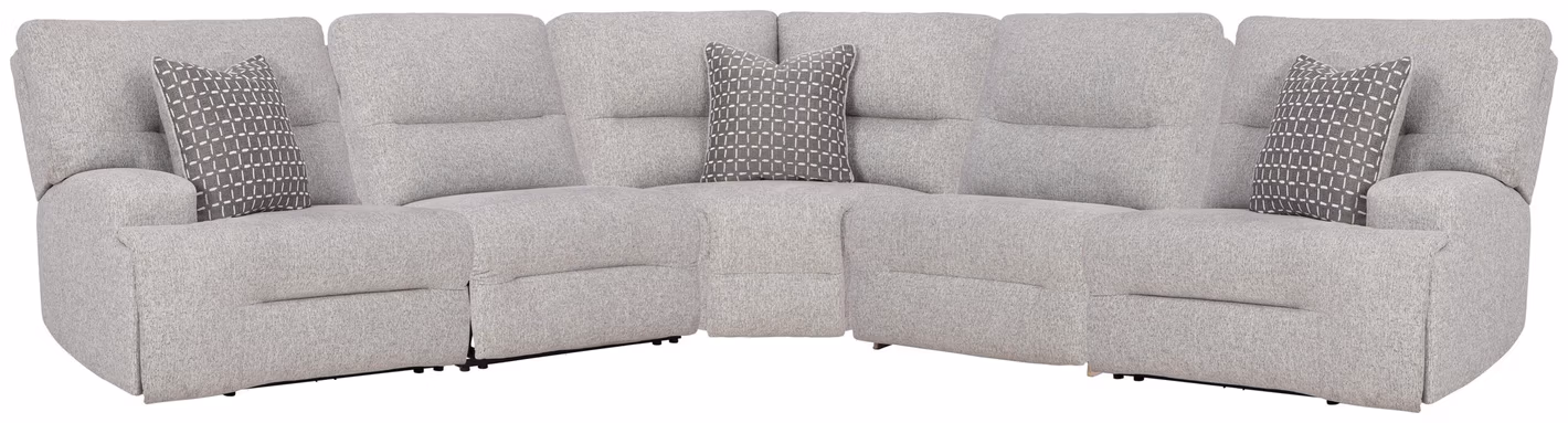 40a25256b9006d05f4d619f6924de284 Acklen Place 5-Piece Power Reclining Sectional - Image 1
