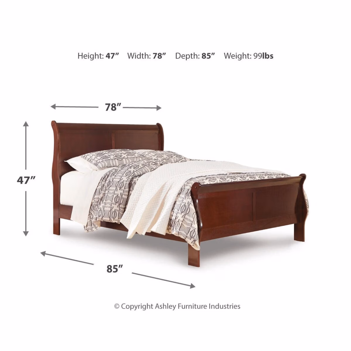 Alisdair King Sleigh Bed, Dresser, Mirror, Chest and 2 Nightstands - Image 12
