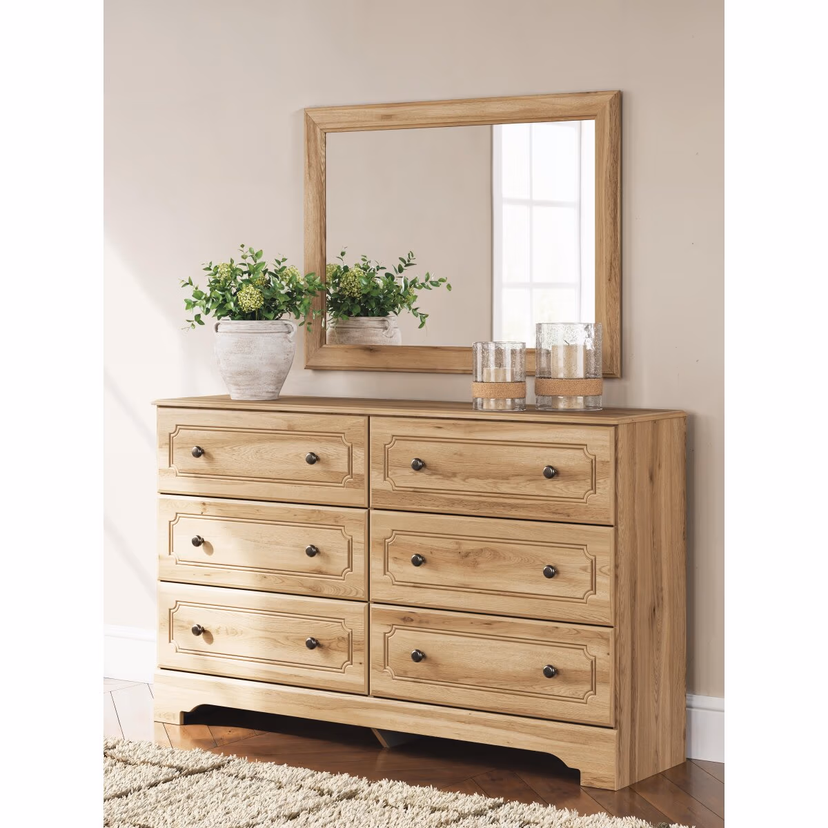Aleaport King Panel Bed, Dresser, Mirror and Nightstand - Image 23