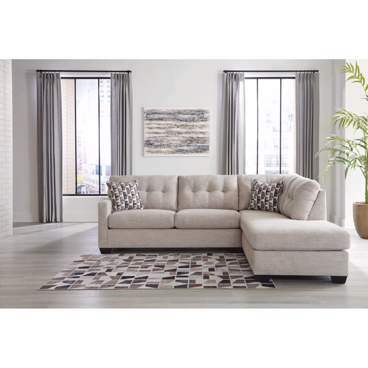 Mahoney 2-Piece Sectional with Chaise - Image 2