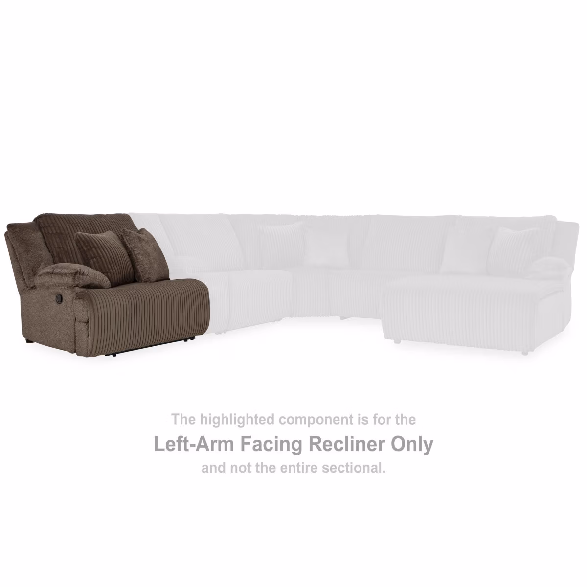 Top Tier Left-Arm Facing Recliner - Image 3