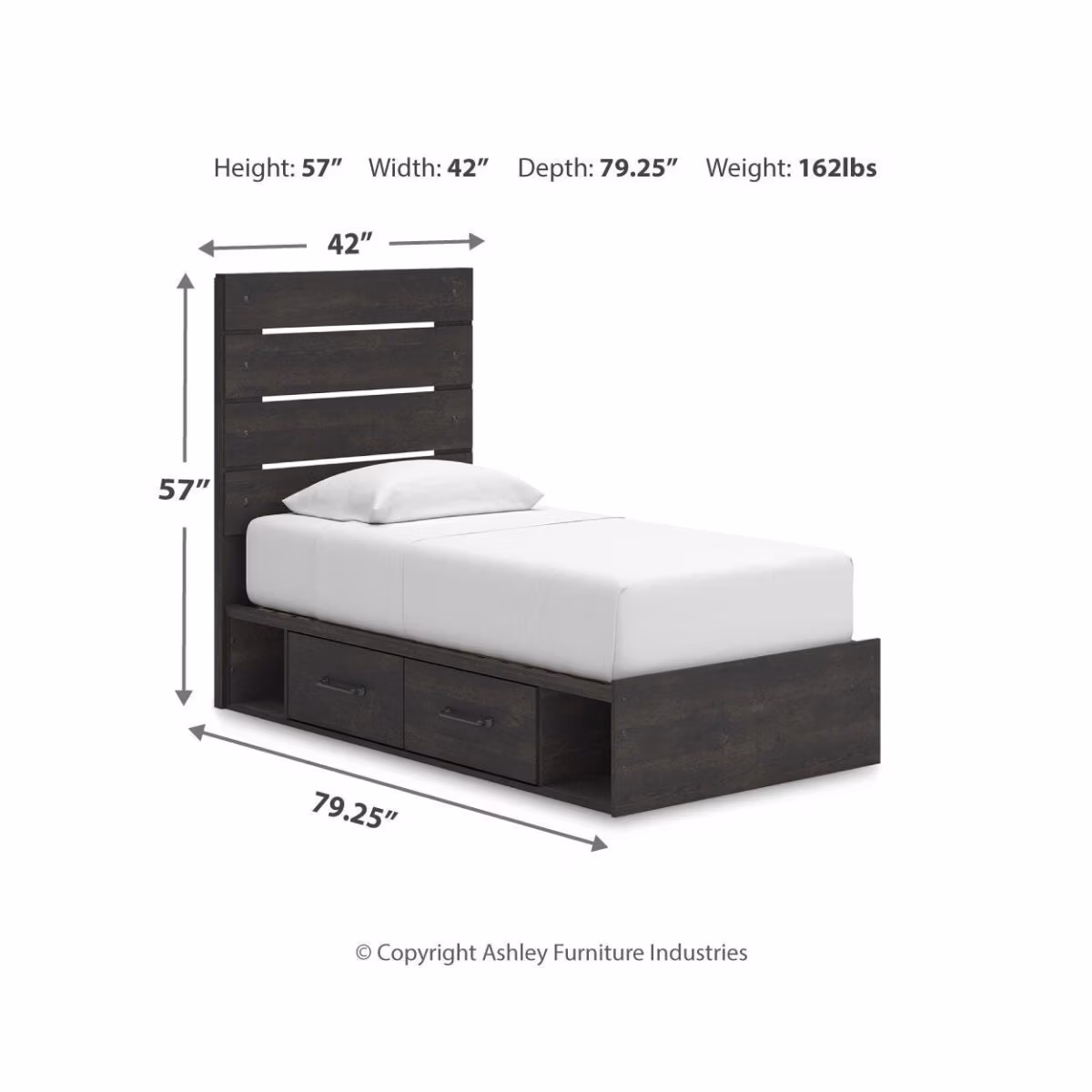 Hollivern Twin Panel Storage Bed - Image 5