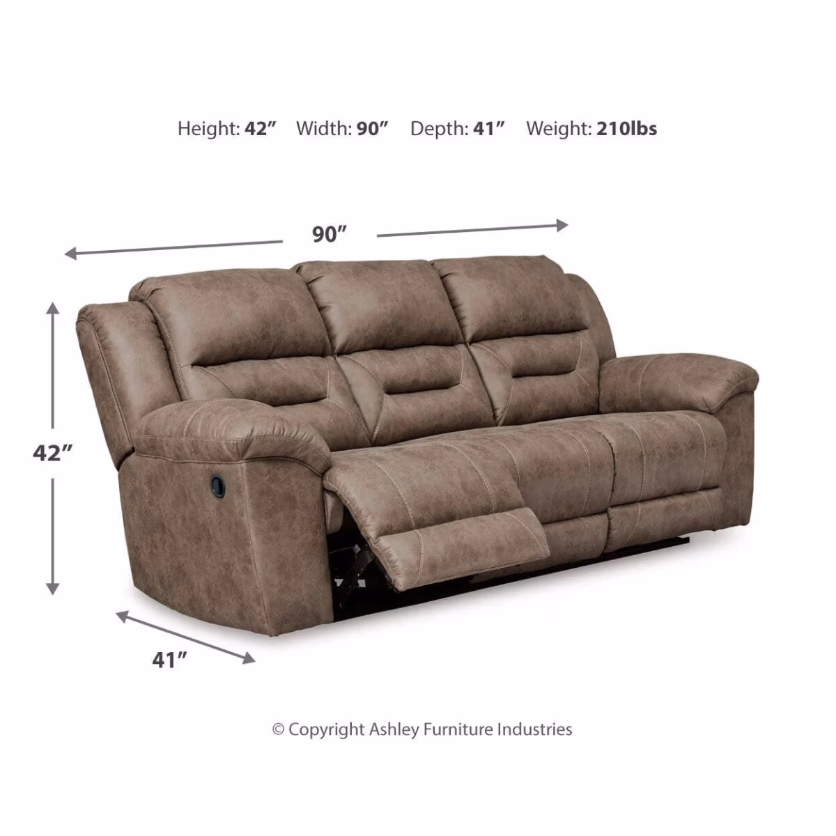 Stoneland Reclining Sofa and Power Reclining Loveseat - Image 6