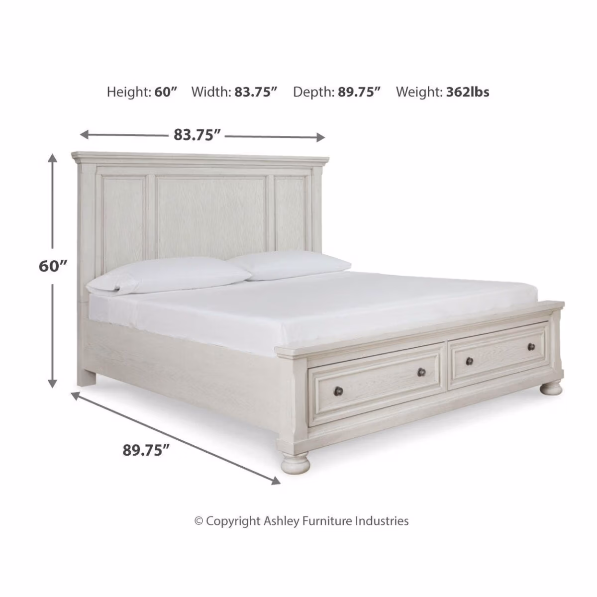 Robbinsdale King Storage Bed and 2 Nightstands - Image 11