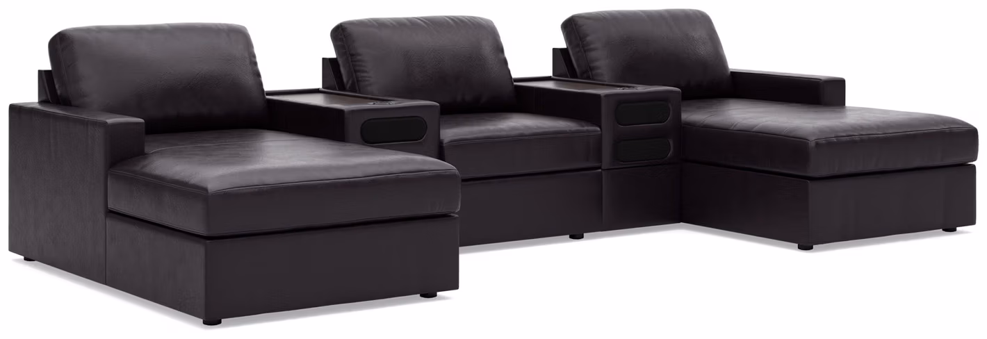 Modmax II 5-Piece Double Chaise Sectional with Audio Consoles