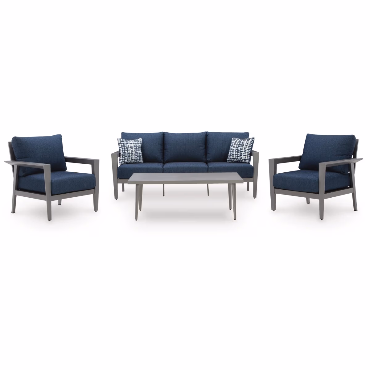 Gali Outdoor Sofa/Chairs/Table Set (Set of 4) - Image 2