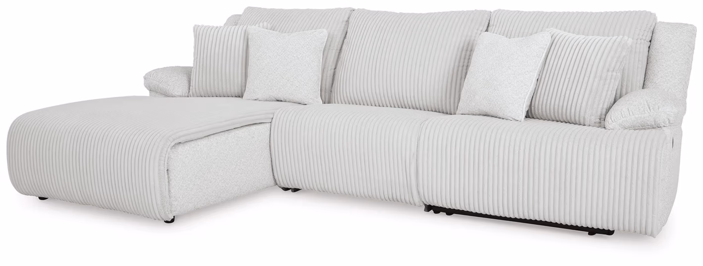 Top Tier 3-Piece Reclining Sectional Sofa Chaise