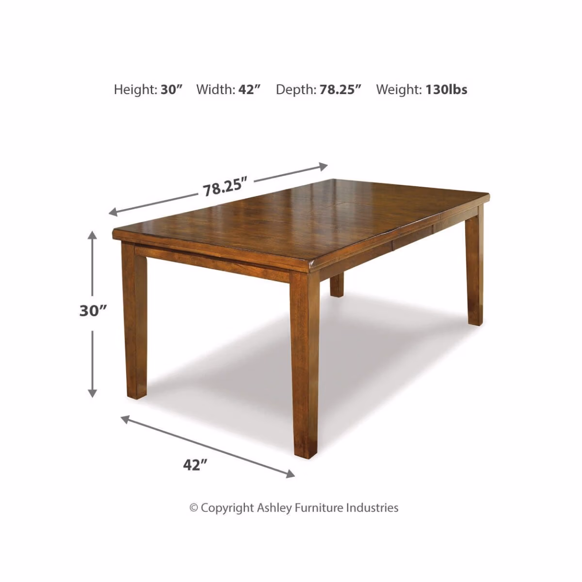 Ralene Dining Table and 6 Chairs and Bench - Image 9