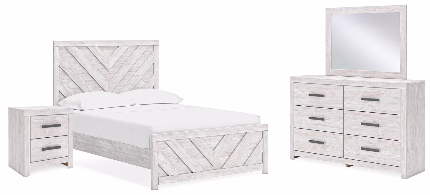 471597953741dfa72a06586fa2876e59 Cayboni Full Panel Bed, Dresser, Mirror and Nightstand - Image 1