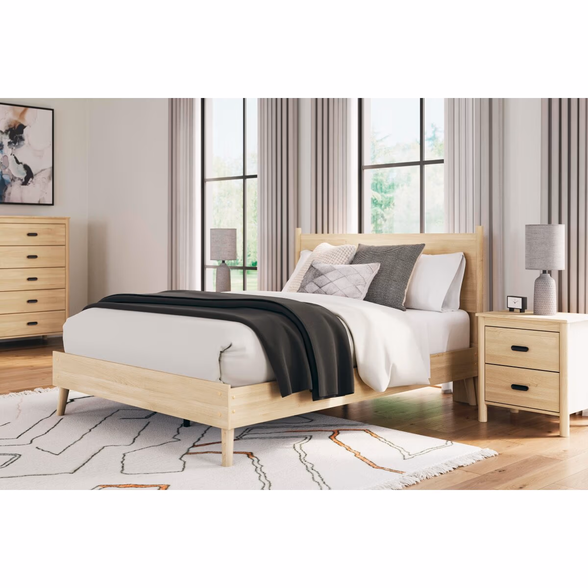 Cabinella Queen Platform Panel Bed - Image 11