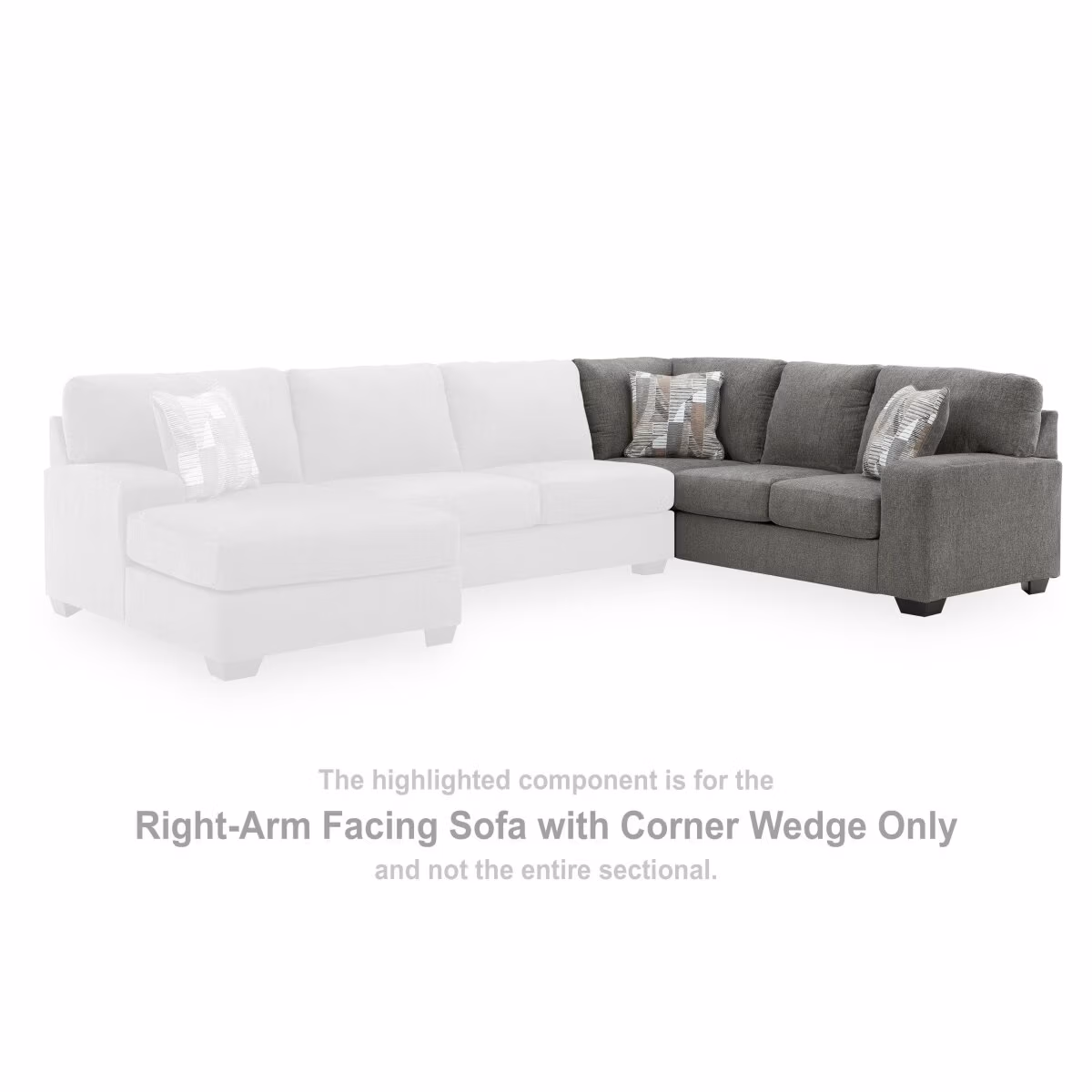 Clarington Right-Arm Facing Sofa with Corner Wedge - Image 3
