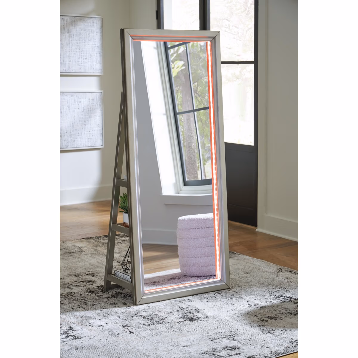 Evesen Floor Standing Mirror/Storage - Image 22