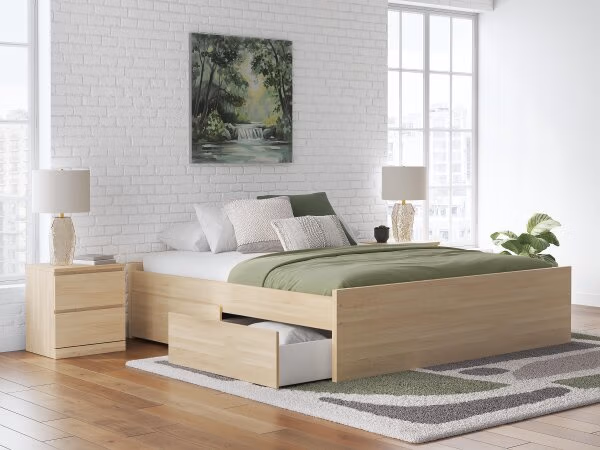 Onita King Platform Bed with 1 Side Storage - Image 3