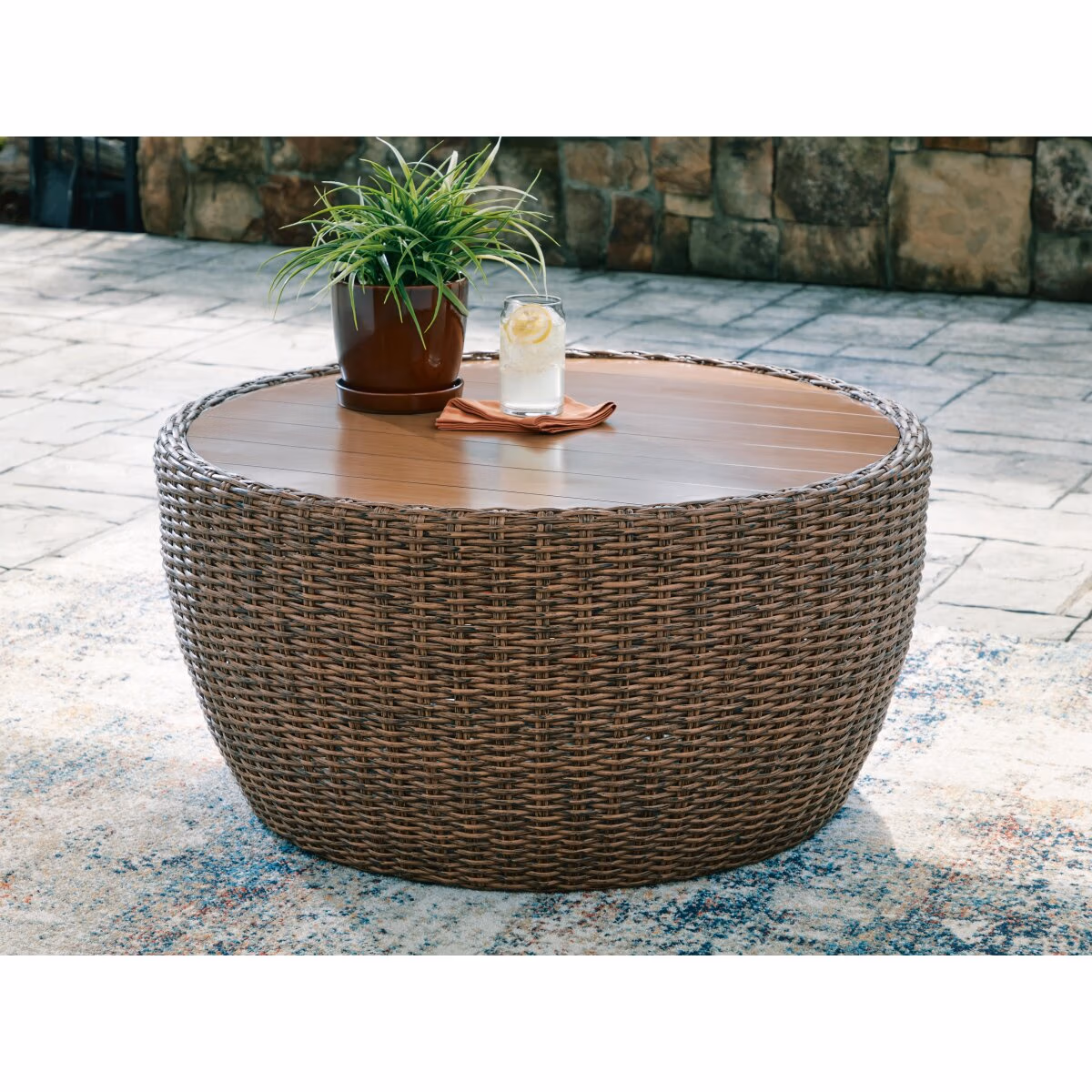 Double Point Outdoor Coffee Table - Image 3