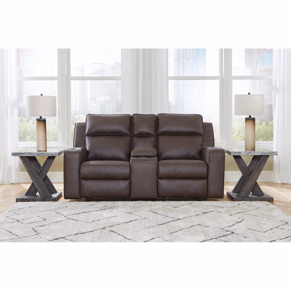Lavenhorne Reclining Loveseat with Console - Image 3