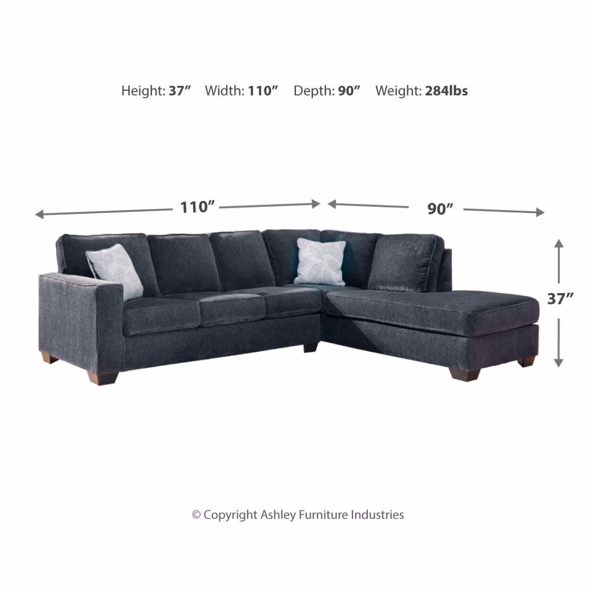Altari 2-Piece Sleeper Sectional with Chaise - Image 5