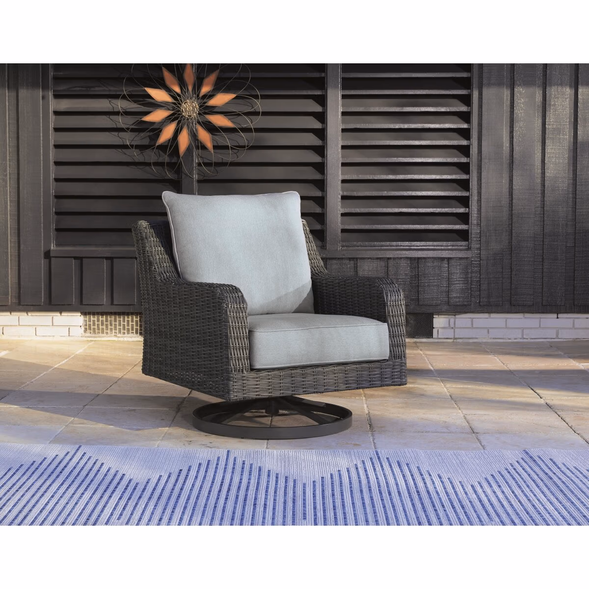 Elite Park Outdoor Swivel Lounge with Cushion - Image 3