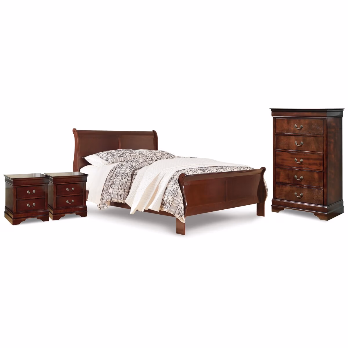 Alisdair Queen Sleigh Bed, Chest and 2 Nightstands - Image 2