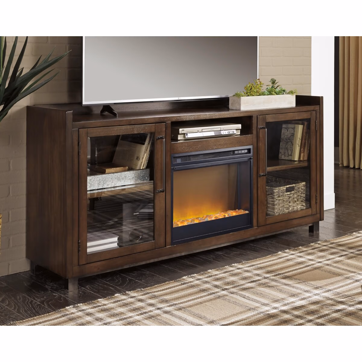 Starmore 70" TV Stand with Electric Fireplace - Image 3