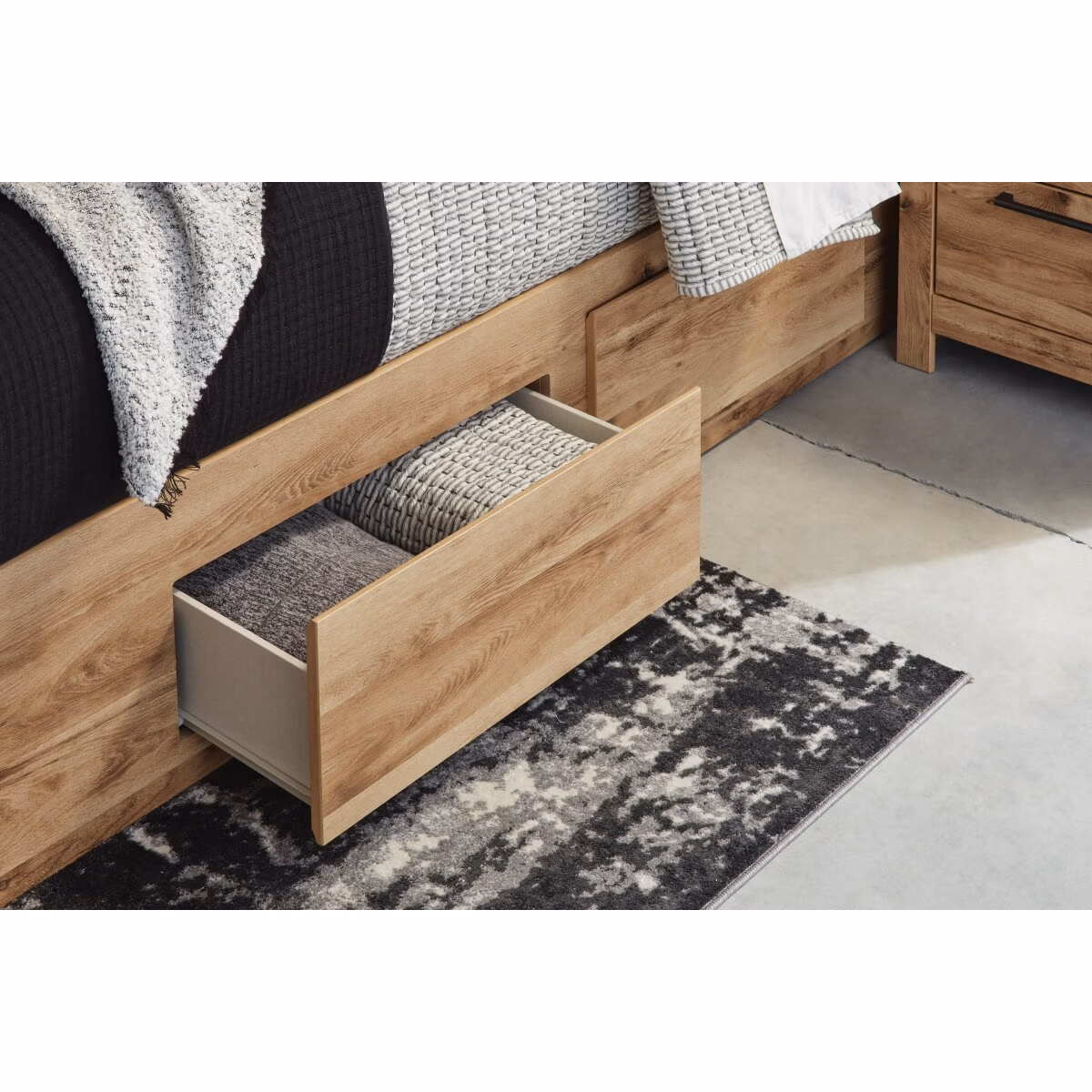 Hyanna Queen Panel Storage Bed with 1 Under Bed Storage Drawer - Image 7