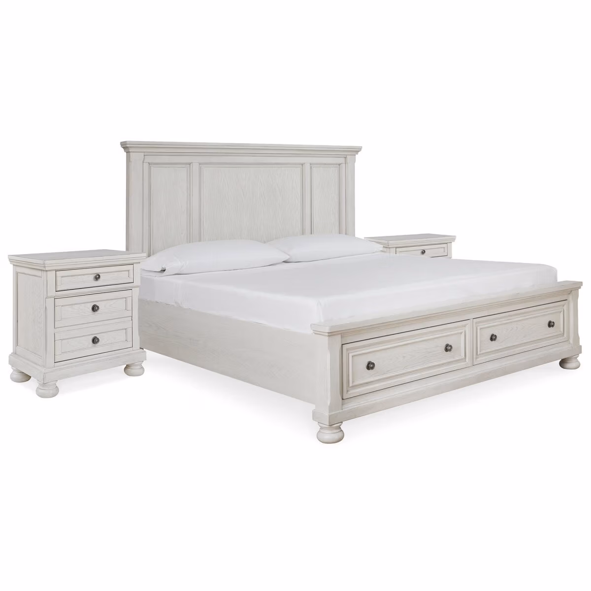 Robbinsdale King Storage Bed and 2 Nightstands - Image 2