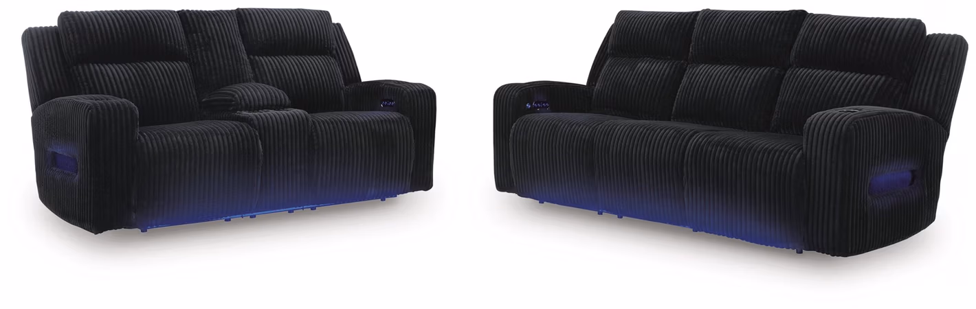 Belvarrow Power Reclining Sofa and Loveseat