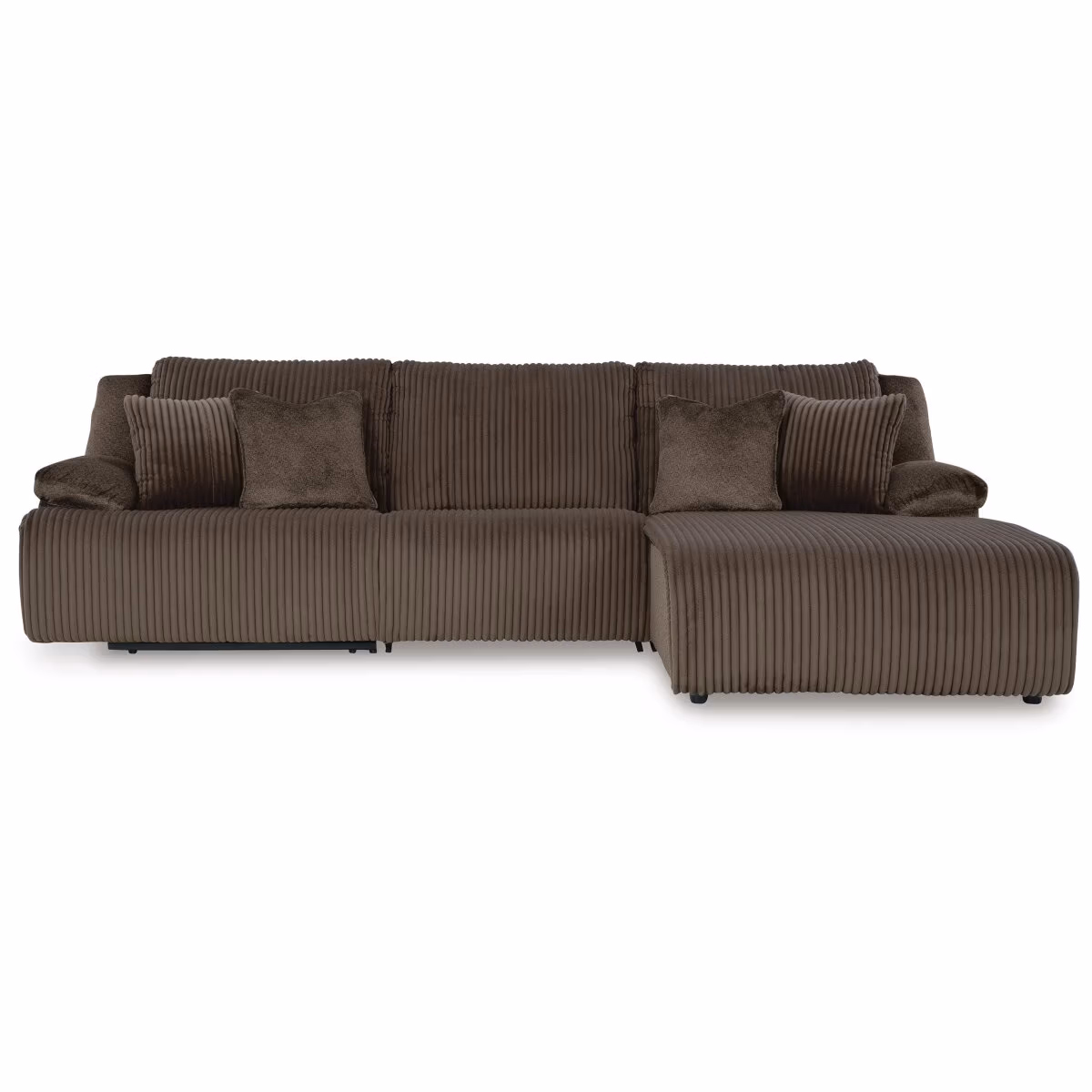 Top Tier 3-Piece Reclining Sectional Sofa Chaise - Image 2