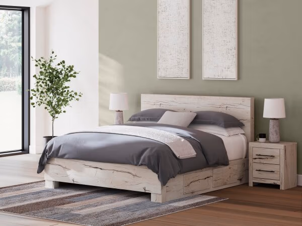 Lawroy King Panel Bed with Storage - Image 2