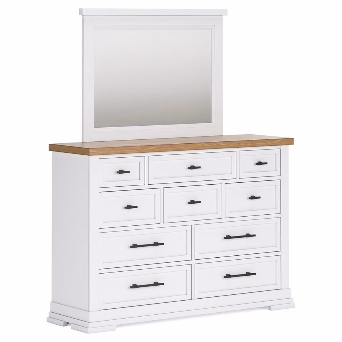 Ashbryn King Panel Storage Bed, Dresser and Mirror - Image 4
