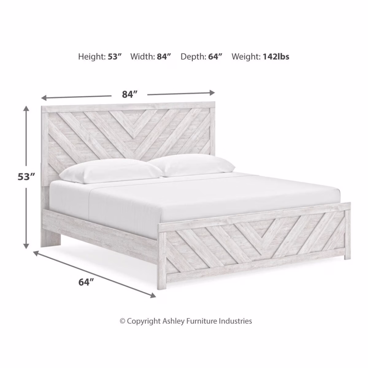 Cayboni King Panel Bed, Dresser, Mirror, Chest and 2 Nightstands - Image 26
