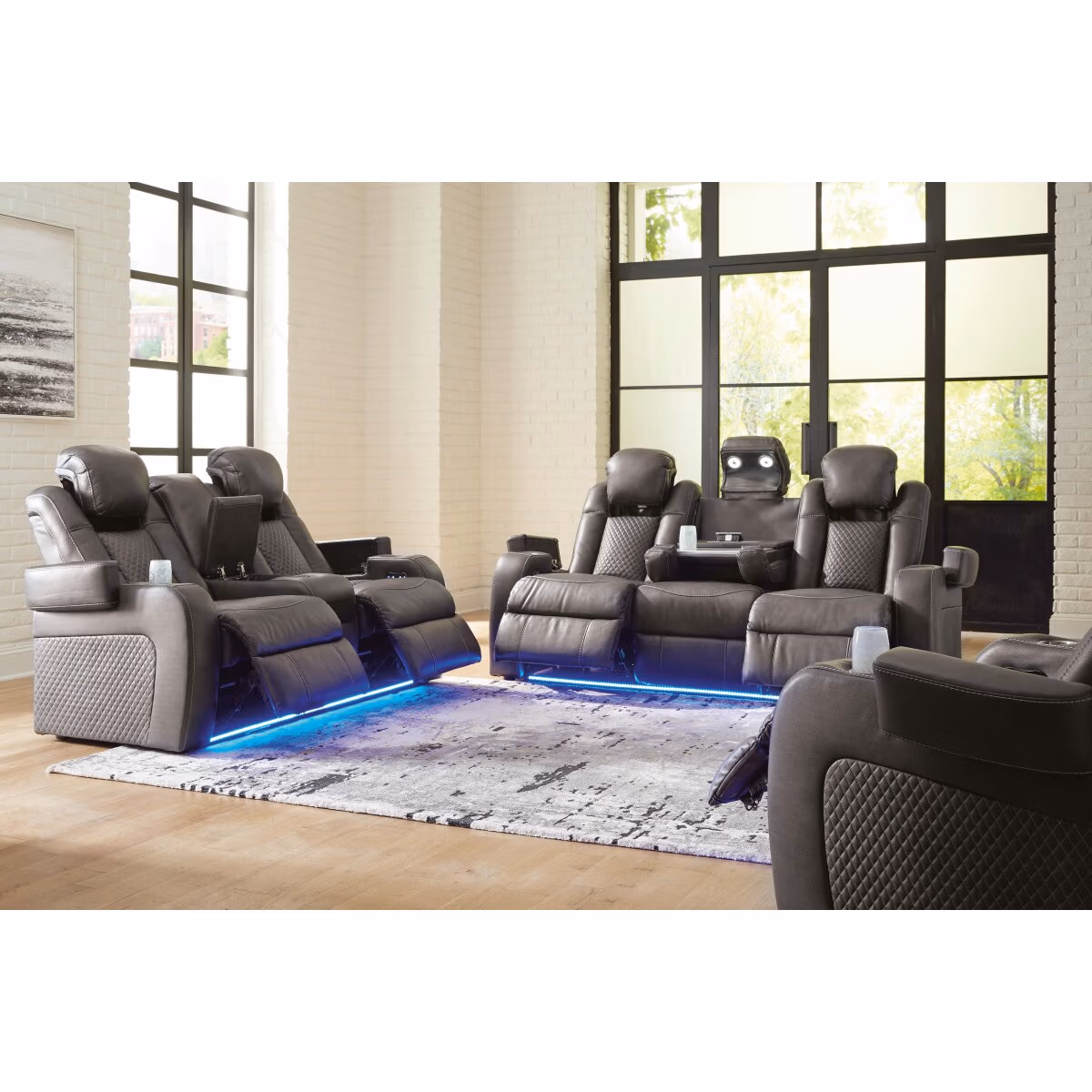 Fyne-Dyme Power Reclining Sofa, Loveseat and Recliner - Image 2