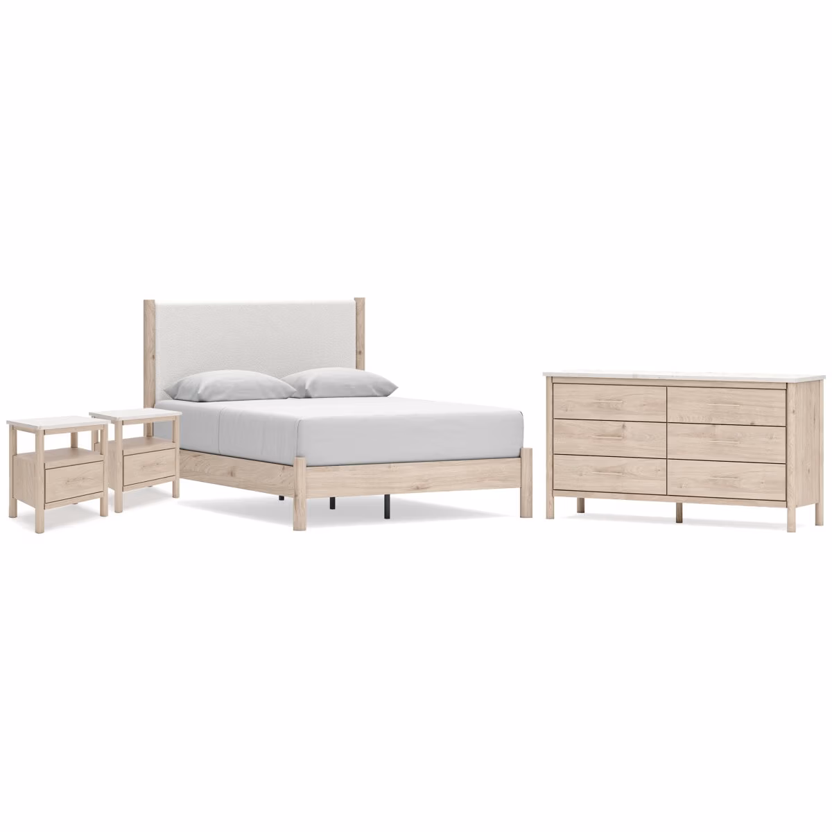 Cadmori Queen Panel Bed, Dresser and 2 Nightstands - Image 2