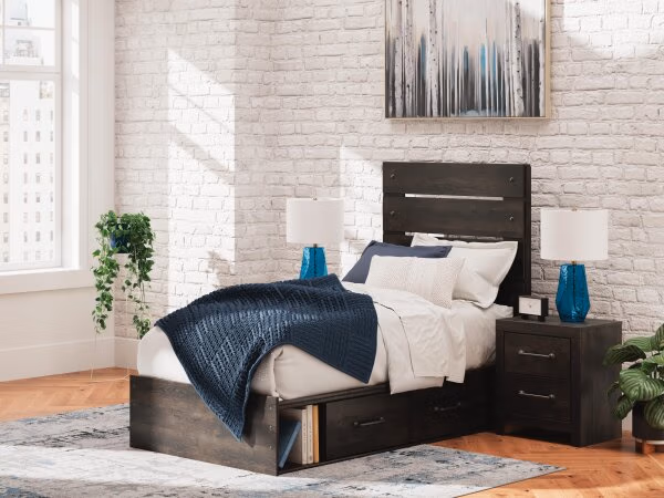 Hollivern Twin Panel Storage Bed - Image 3