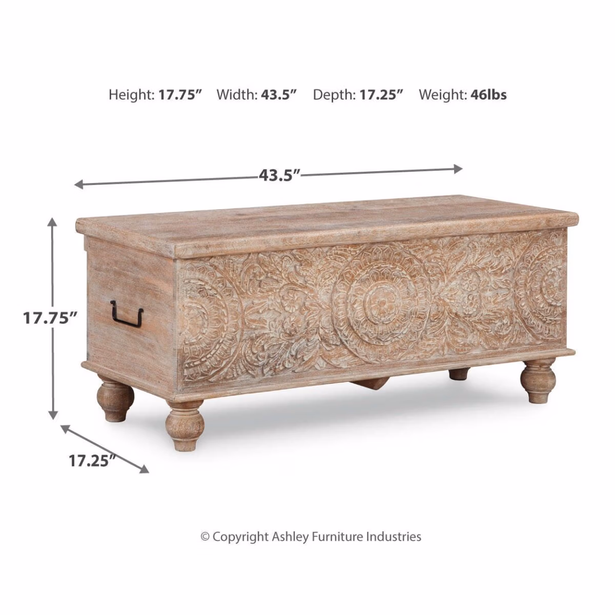 Fossil Ridge Storage Bench - Image 5