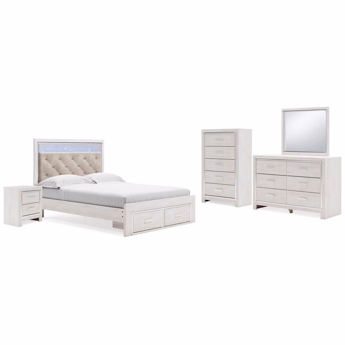 Altyra Queen Storage Bed, Dresser, Mirror, Chest and Nightstand - Image 2