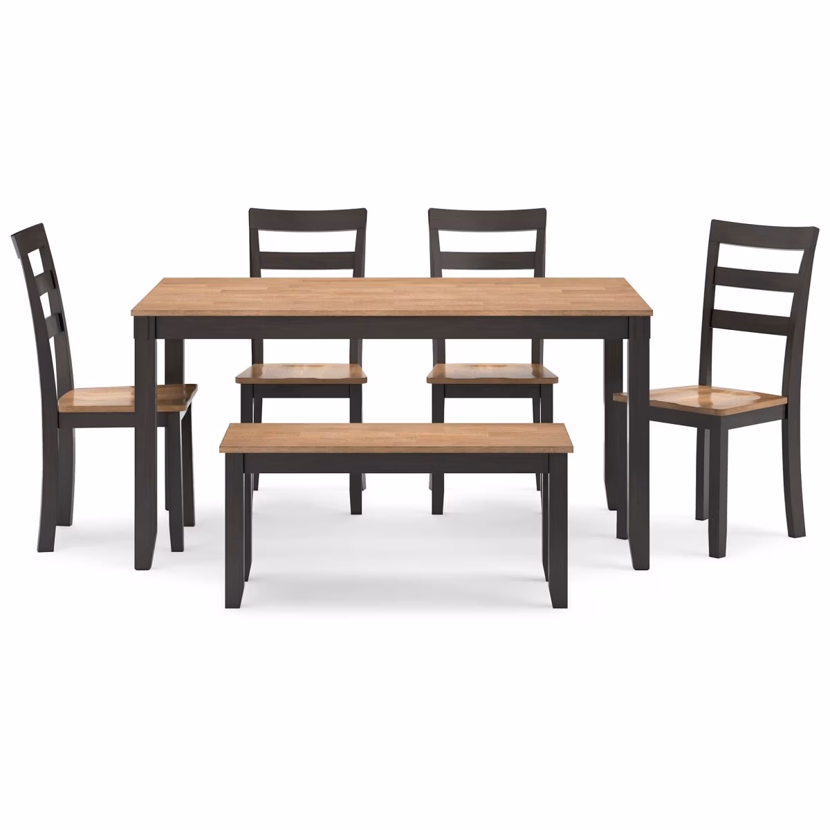 Gesthaven Dining Table with 4 Chairs and Bench (Set of 6) - Image 4