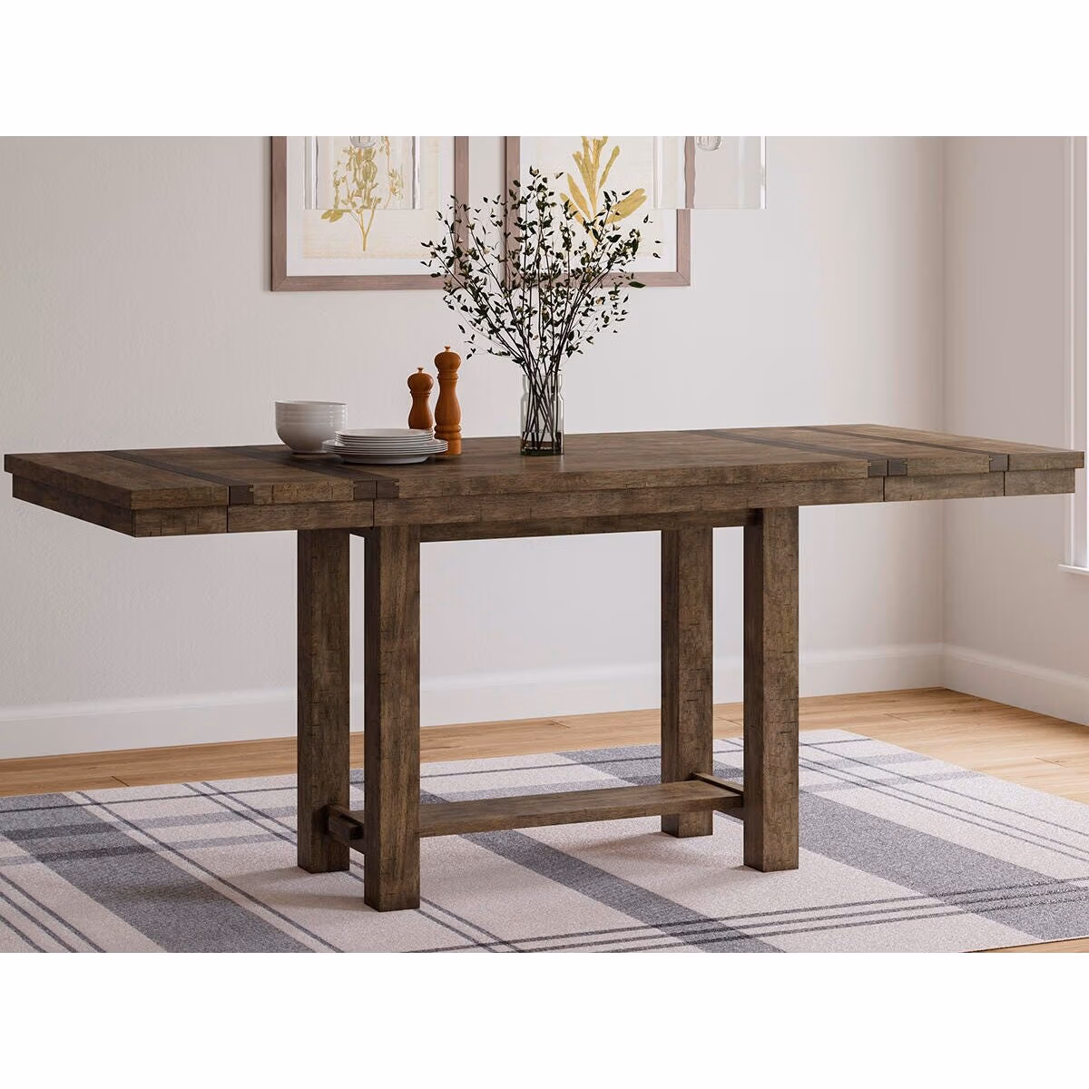 Moriville Counter Height Extension Table and 8 Barstools - Image 7