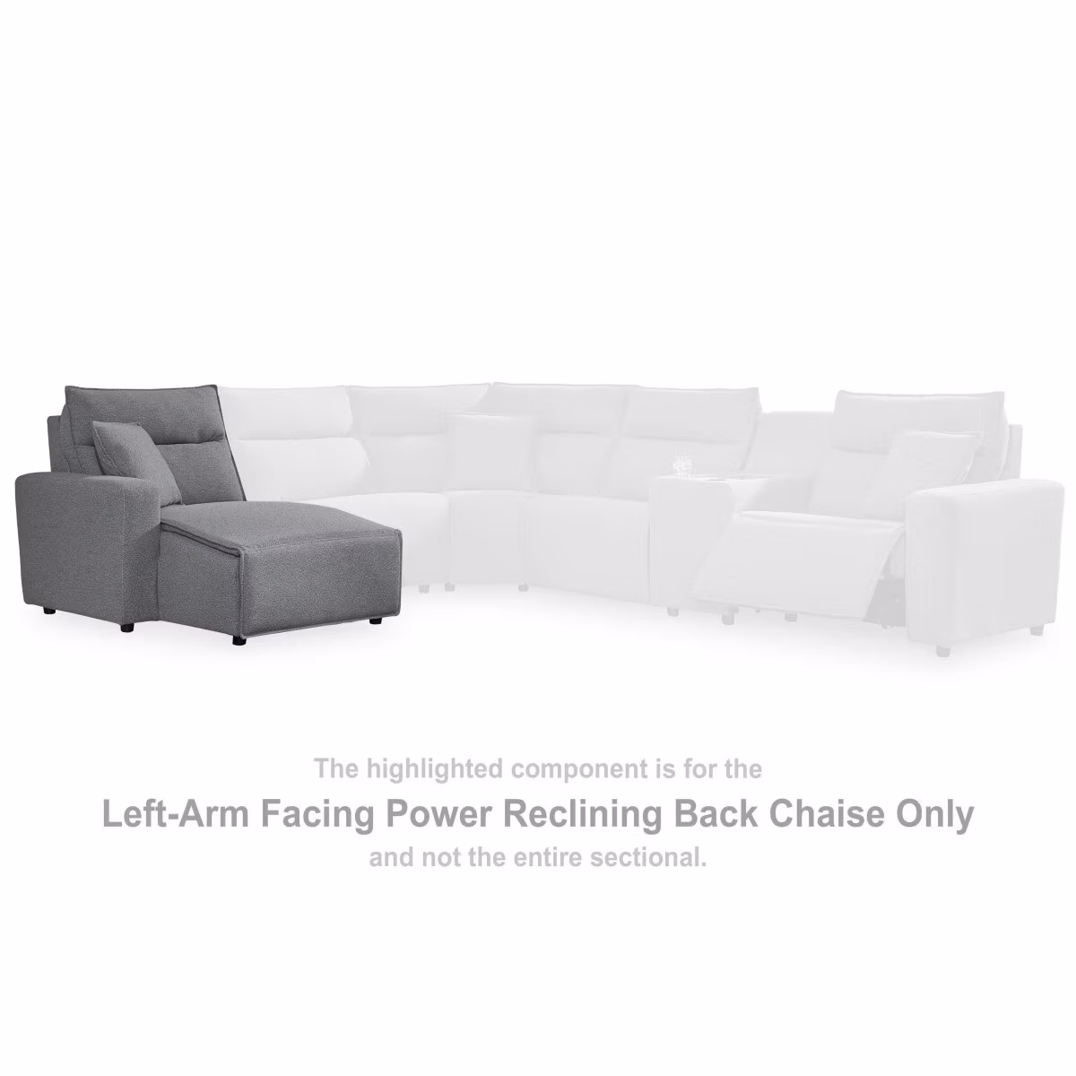 Modmax II Left-Arm Facing Power Reclining Back Chaise - Image 3