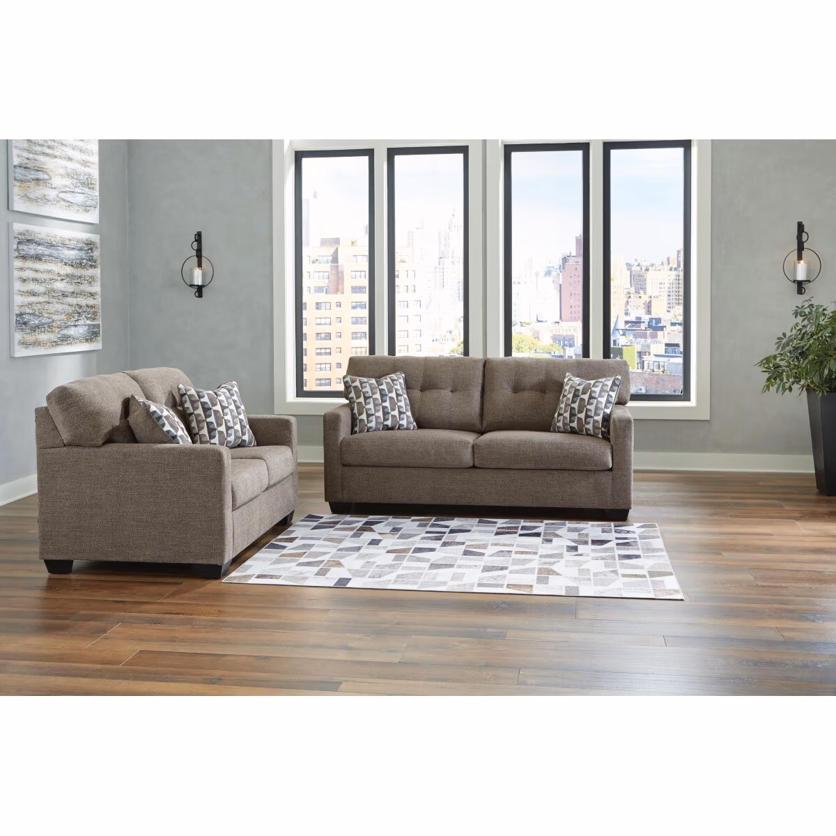 Mahoney Sofa and Loveseat - Image 2